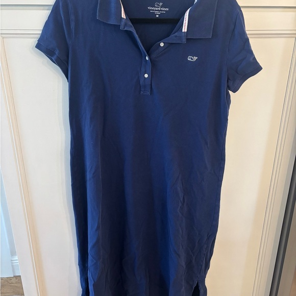 Vineyard Vines Blue Polo with Red Accents - Picture 3 of 5